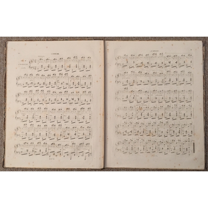 Livre \"25 études caractéristiques pour le piano\"