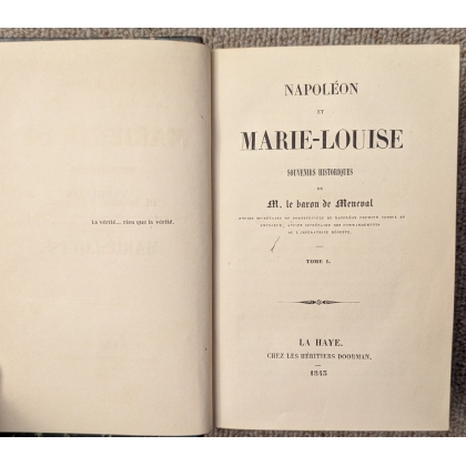 Livre \"Napoleon et Marie-Louise\" par Meneval