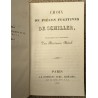 Livre \"Pièces fugitives\" de Schiller