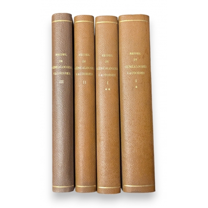 Livre \"Recueil de généaloies vaudoise\"