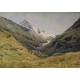 Aquarelle "La Forclaz", signée A. AUBERT