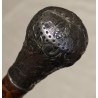 Canne pommeau en argent gravé d'un coeur