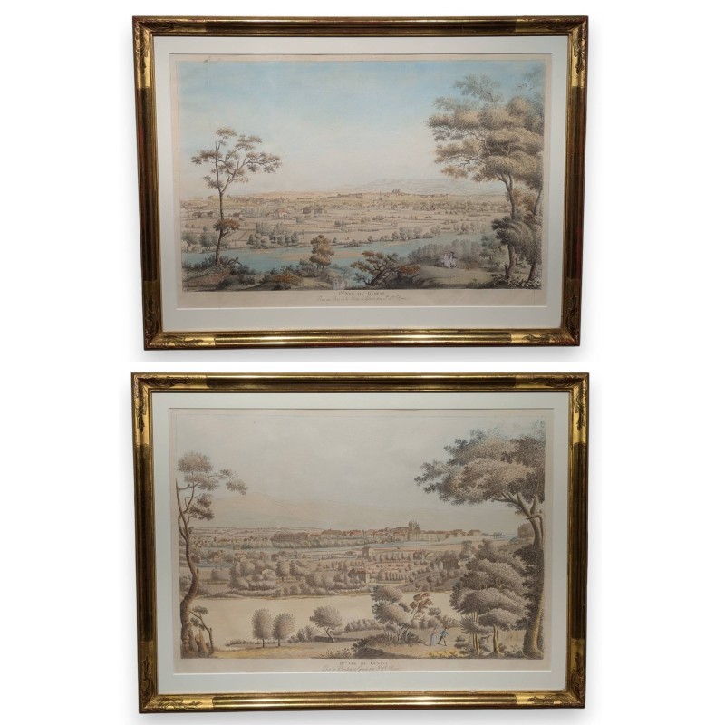 A pair of engravings from Geneva.  by Moinat SA  - Antiques and decorative items -  Engravings, lithographs