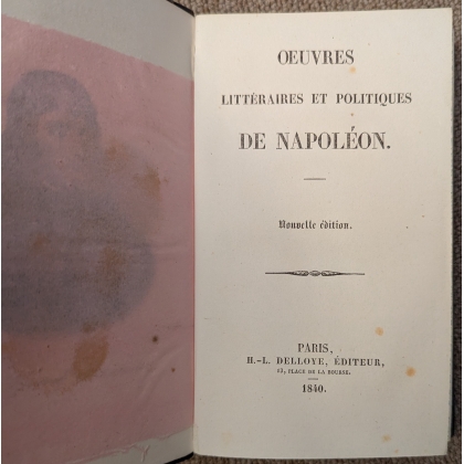 Livre \"Mémorial de Sainte-Hélène\"