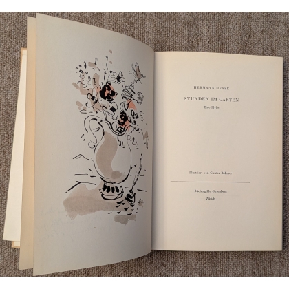 Livre \"Stunden im Garten\" par Hermann HESSE
