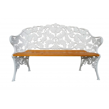 Banquette Fougère en fonte d\'aluminium