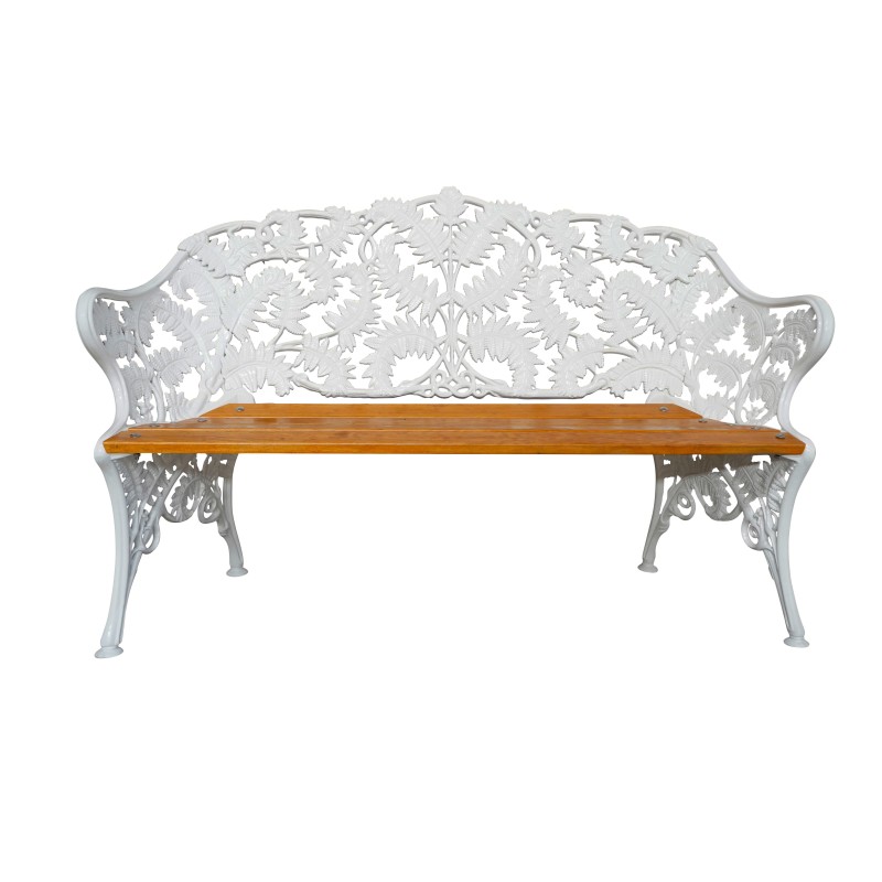 Banquette Fougère en fonte d\'aluminium