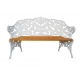 Banquette Fougère en fonte d'aluminium
