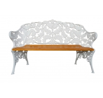 Banquette Fougère en fonte d'aluminium