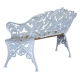 Banquette Fougère en fonte d'aluminium