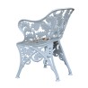 Fauteuil Fougère en fonte d\'aluminium blanche