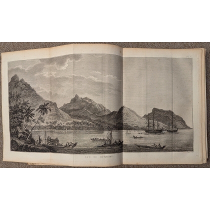 Livre \"Cartes et figures du 3ème voyages de Cook\"