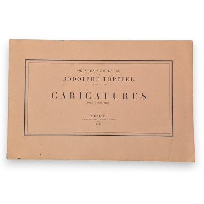 Livre \"Caricatures\" par Topffer