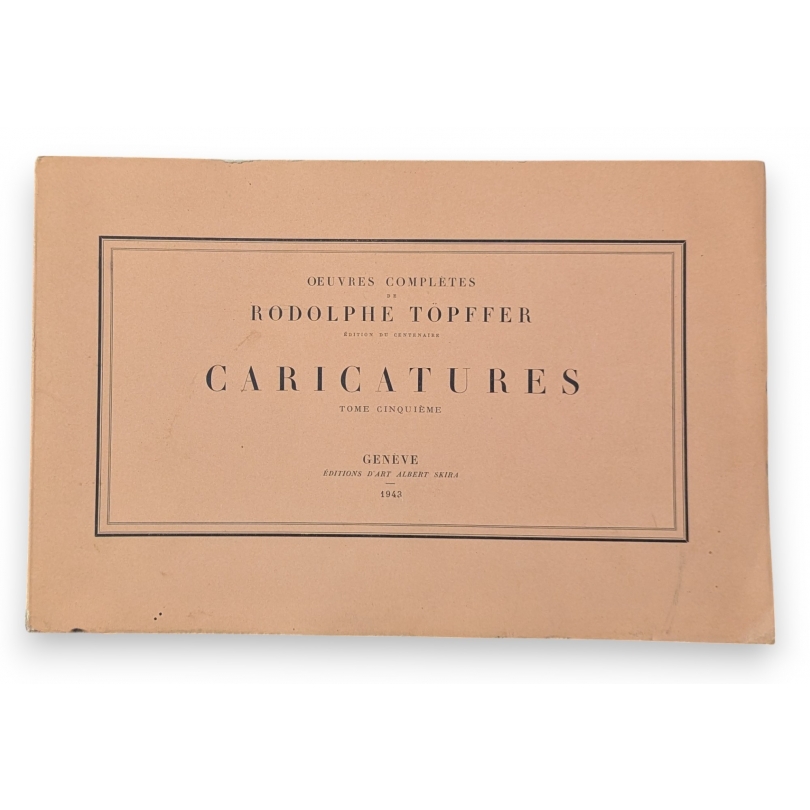 Livre \"Caricatures\" par Topffer