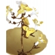 Coupe ronde en porcelaine jaune