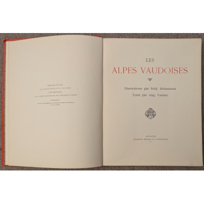 Livre \"Les Alpes Vaudoises\"
