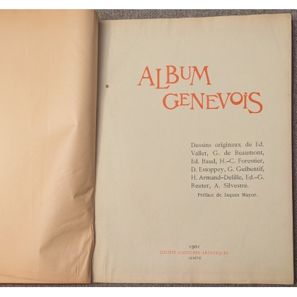 Livre \"Album Genevois 1901\"