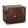 Vintage leather bar trunk