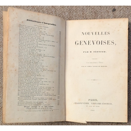 Livre "Nouvelles genevoises" par TÖPFFER