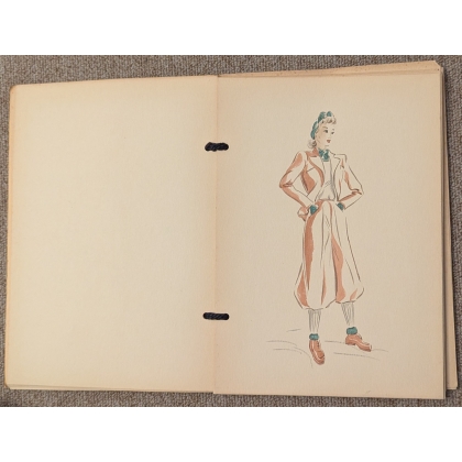 Collection d'aquarelles marqué A DAXEL 1941