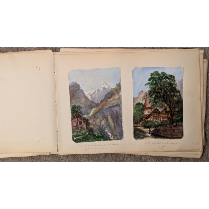 Album d\'aquarelles Suisse et Hollande