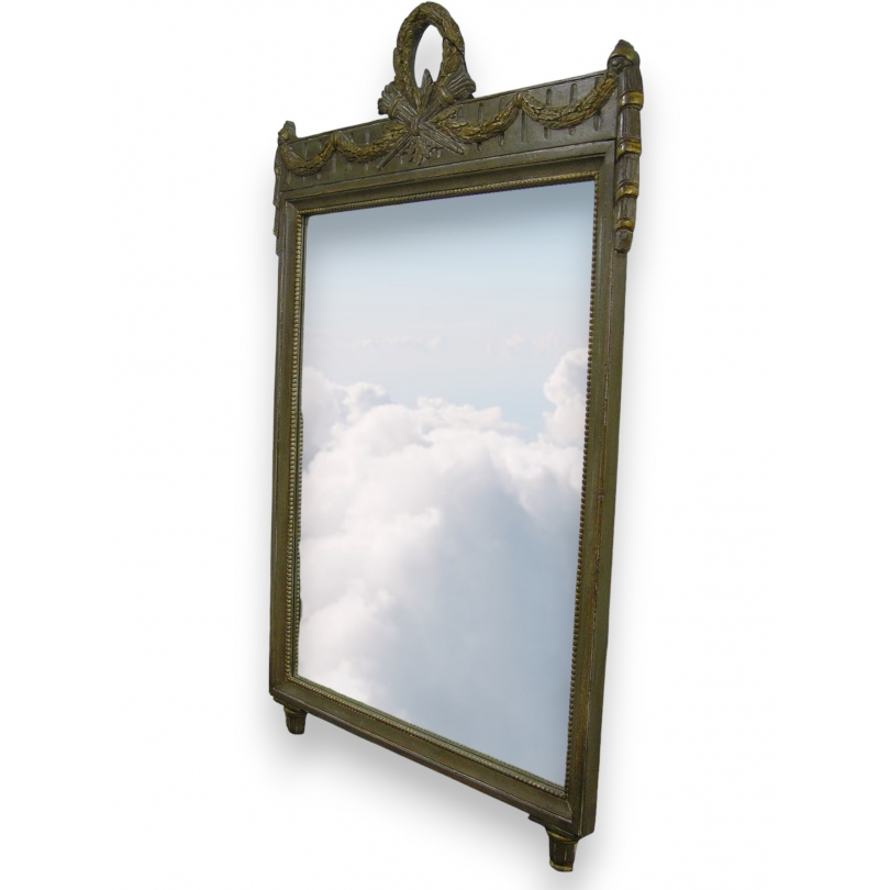  Miroir style Louis XVI en bois sculpté sur  Moinat SA  - Antiquités décoration