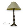  Lampe avec abat-jour beige et piétement sur  Moinat SA  - Antiquités décoration