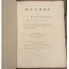 Livre "Oeuvres de J. J. Rousseau - Emile"