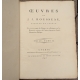 Livre "Oeuvres de J. J. Rousseau - Emile"