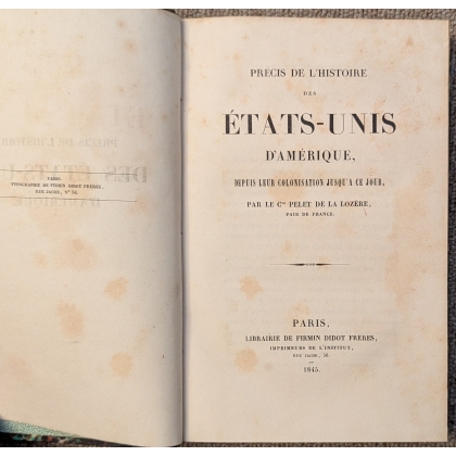 Livre \"Précis de l\'histoire des États-Unis\"