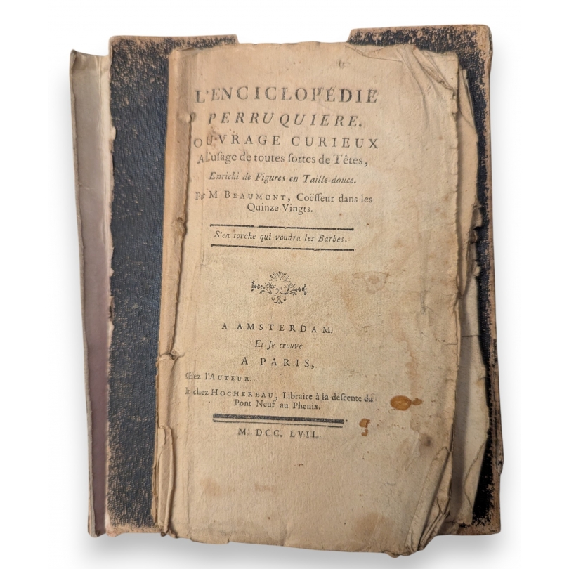 Livre \"L\'enciclopédie perruquiere\"