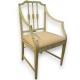 Fauteuil style Regency laqué
