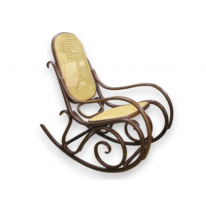 Fauteuil à bascule \"Rocking Chair\" canné