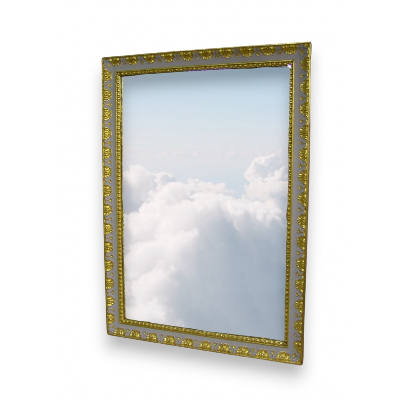  Miroir Louis-Philippe en bois laqué et sur  Moinat SA  - Antiquités décoration