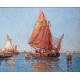 Tableau "Bord de mer" signé HOUBEN