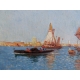 Tableau "Bord de mer" signé HOUBEN