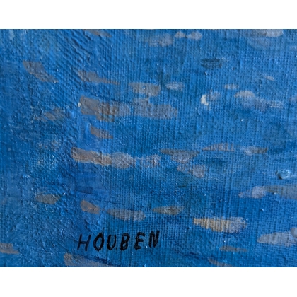 Tableau \"Bord de mer\" signé HOUBEN