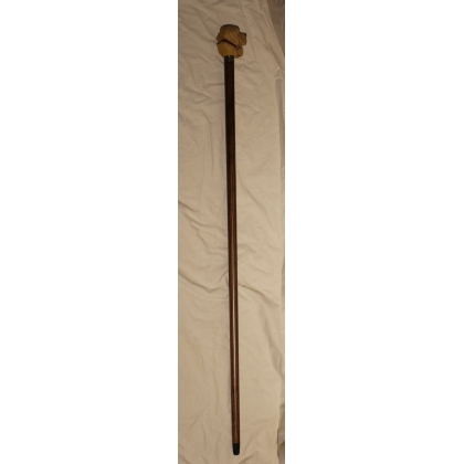 Walking stick with a Saint Bernard resin knob