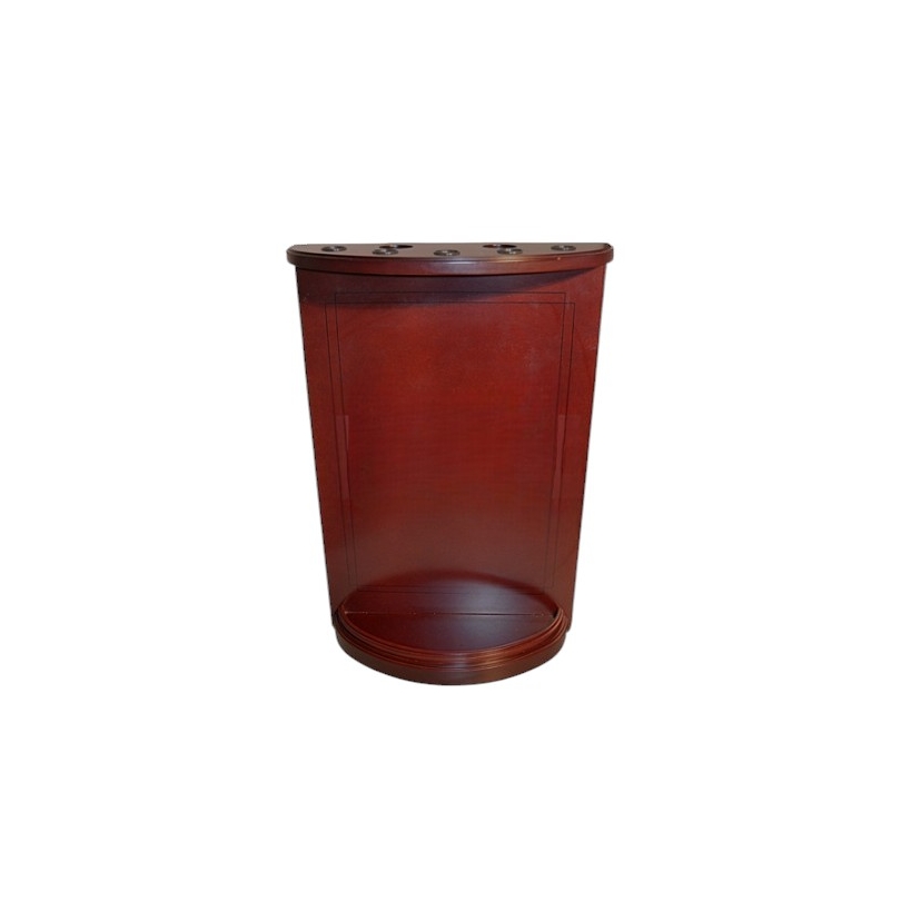 Half-moon wenge rod holder, for 5 rods