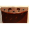 Half-moon wenge rod holder, for 5 rods