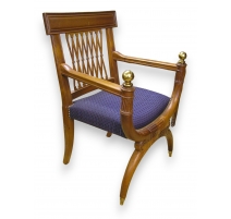 Fauteuil Empire, modèle Jacob, en acajou