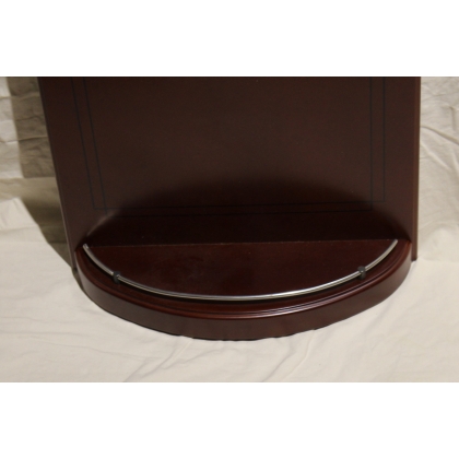 Half-moon wenge rod holder, for 5 rods