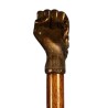 "Fist" walking stick with bronze pommel