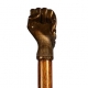 Canne pommeau bronze "Poing"