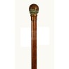 Walking stick with a bronze ‘golf ball’ knob