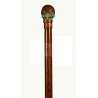 Walking stick with a bronze ‘golf ball’ knob