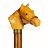 Walking stick with a resin horse-shaped knob