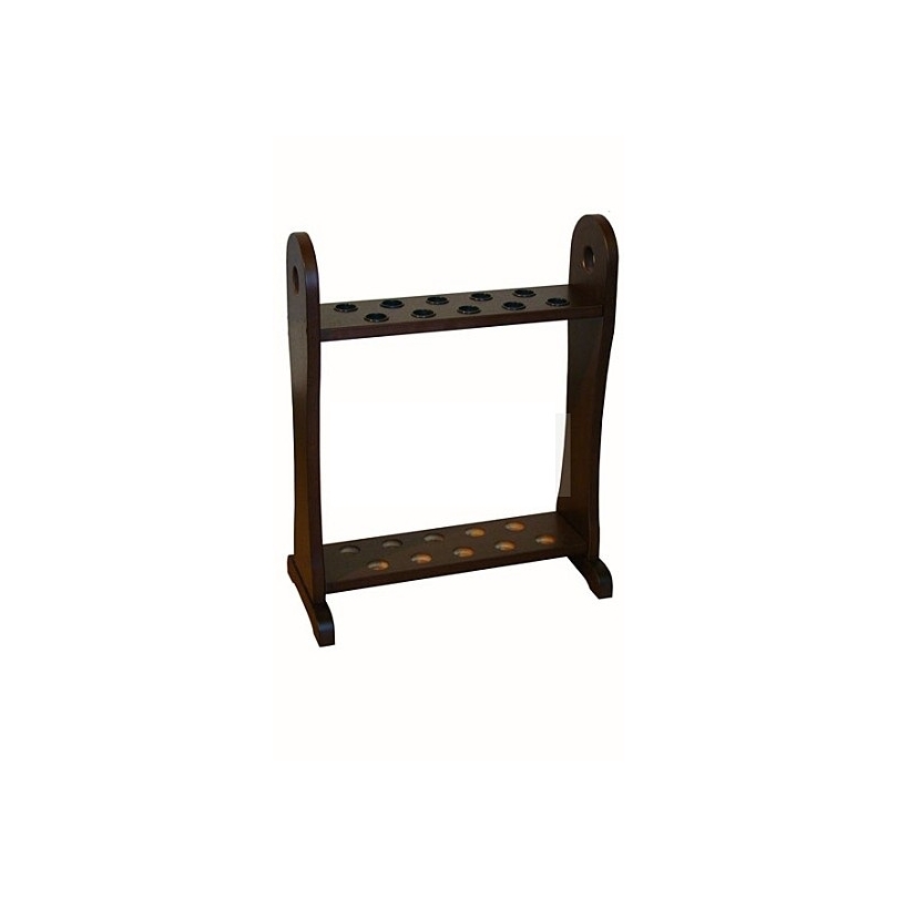 Wenge rod holder, for 10 rods