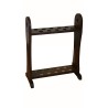 Wenge rod holder, for 10 rods