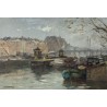 Paintings | Painting: ‘View of Amsterdam’. Moinat SA  – Antiques and home décor